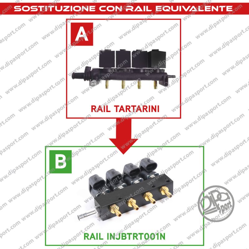 INJBTRT001N Rail Iniettori Gas Equivalenti Tartarini