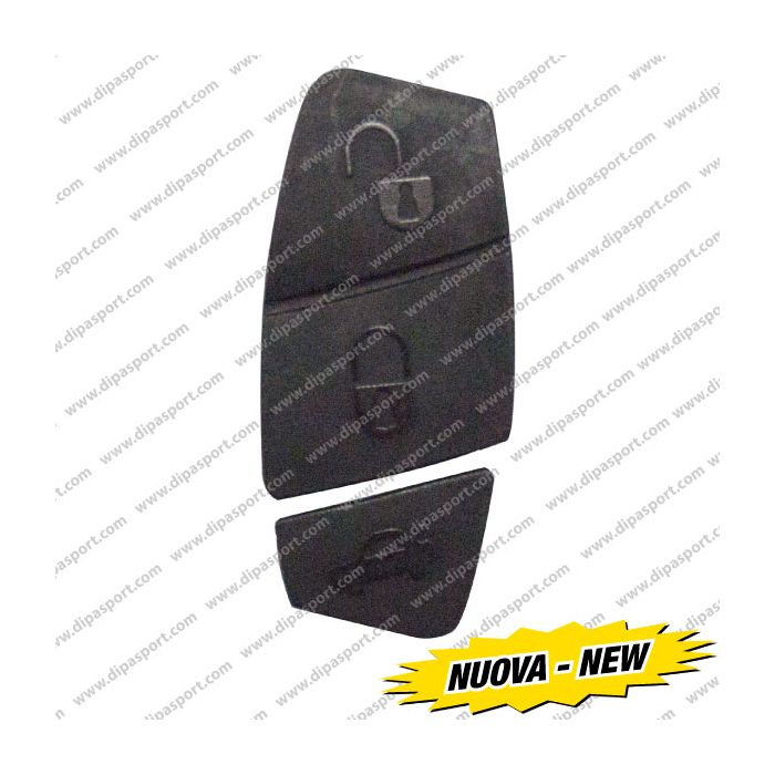 CHV020NN Gommino Chiave Fiat Panda G Punto Nero